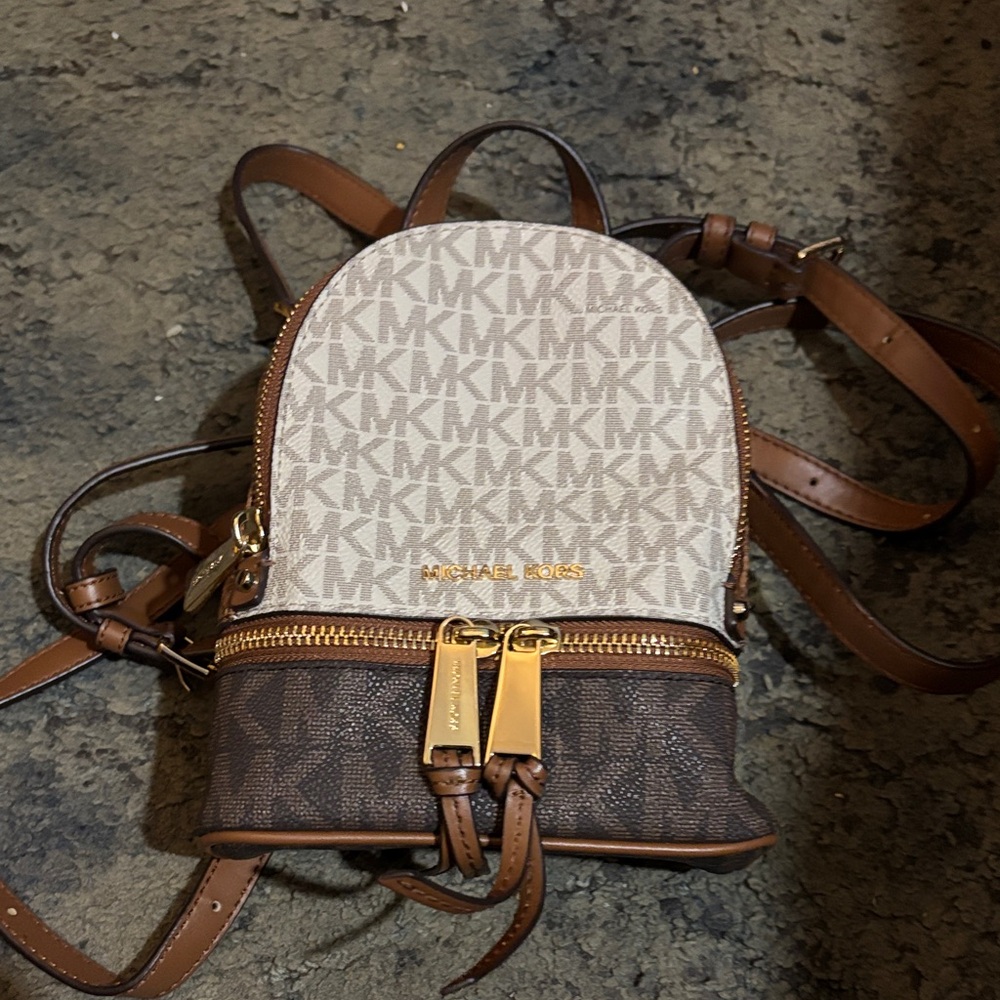 Michael Kors small Brown and Tan Women's Backpack